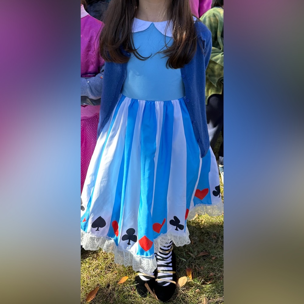Alice in Wonderland Costume with Apron Queen of Hearts